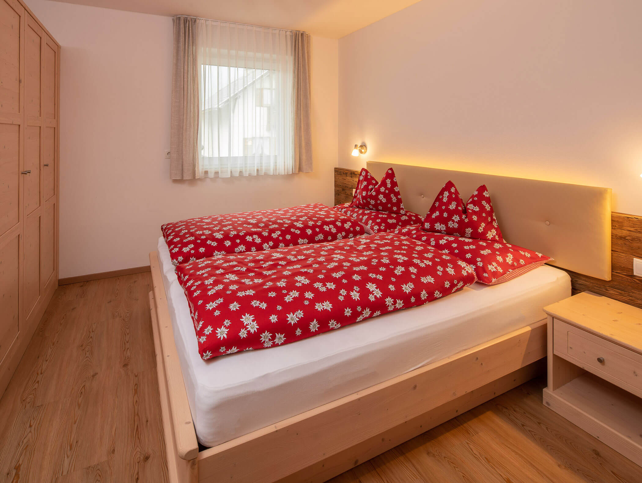 Apartment Scheate - Schlafzimmer mit Doppelbett